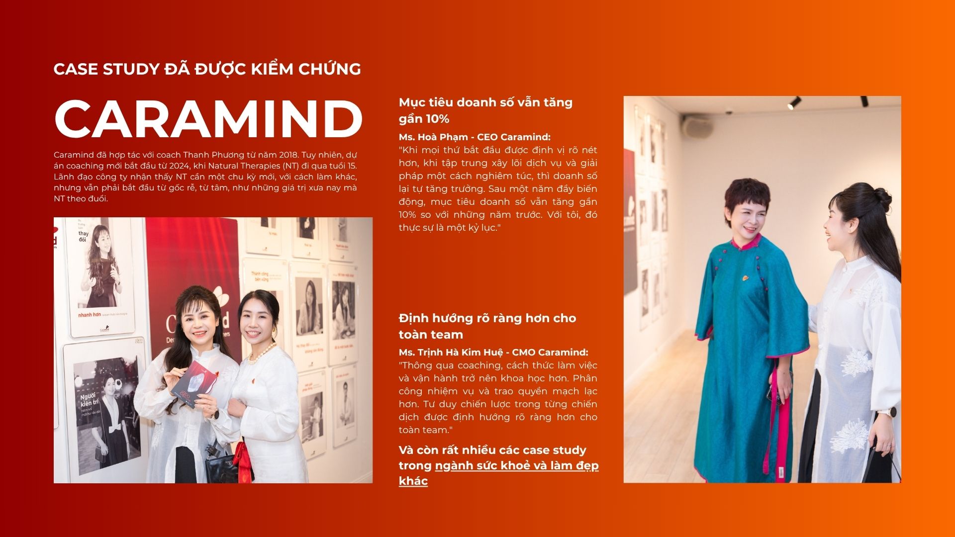Case study Caramind — kết quả coaching